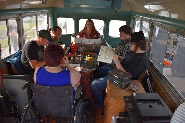 Wheelchair accessible RPG Bus - Tabletop role-playing games - We bring the fun to you!