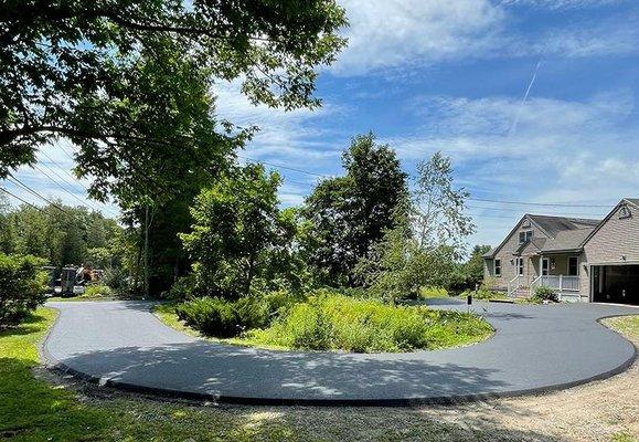 Residential driveway paving.