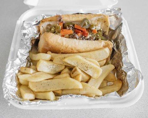 Italian Beef and French Fries