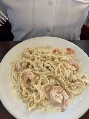 Fettuccini Alfredo With Shrimp