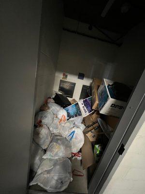 Typical garbage room