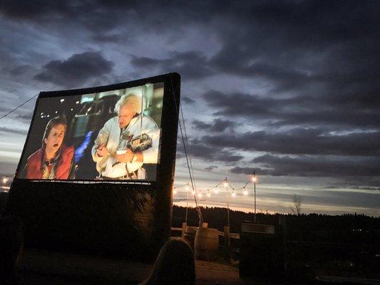 Back to the future - movie in the winery