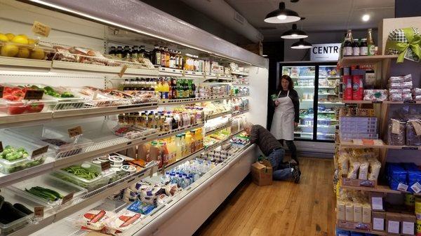 Fully stocked Dairy case with local Ronnybrook Farms products!!