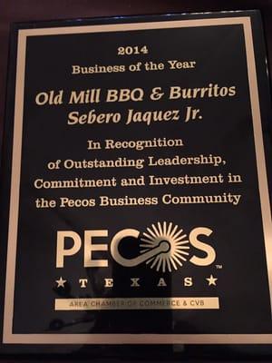 Business of the year award