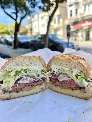 large godfather on sourdough