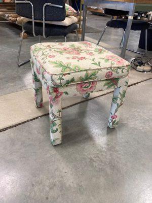 Custom ottoman we made, we have a best-in-class workroom