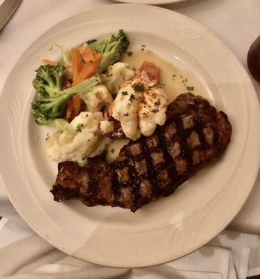 NY Cut Sirloin & Lobster Tail