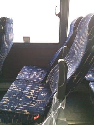 Nytiger bus NY to Virginia Beach. Nice clean & comfy seats. Outlet at each.