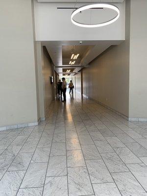 Hallway to the elevator