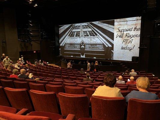 Interior, pre-show.  Perfectly-sloped seating so everyone has great views.