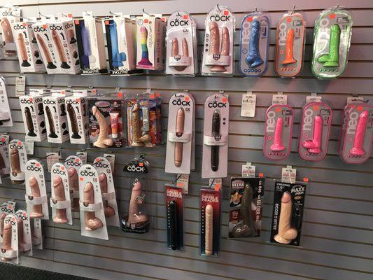 Lots of Dildos to choose from in many sizes, colors, textures and harness compatible too.