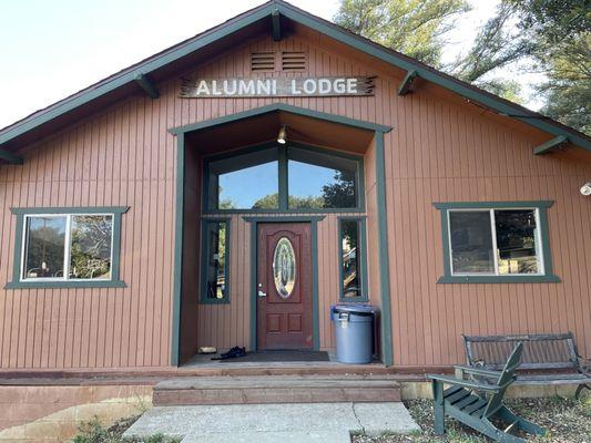 Alumni Lodge entrance