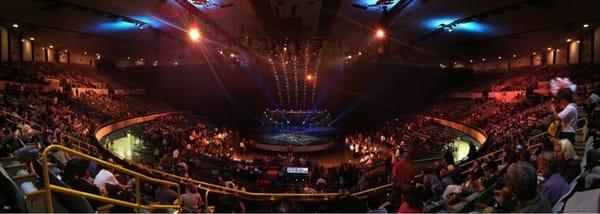 The Arena is so expansive and distant that a lot of Cirque's intimate magic is completely lost.