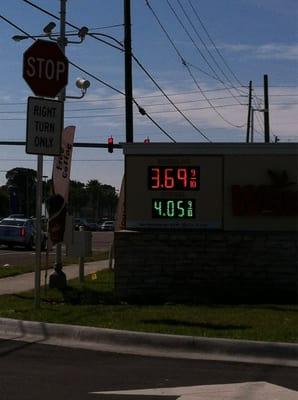 Yeah!!! Gas is cheapest around here!!!!!