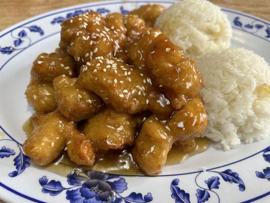 Sesame chicken.