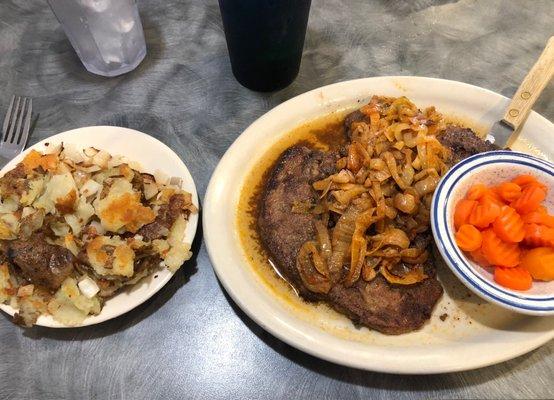 Liver and onions, very tender