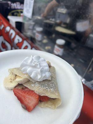 Nutella, Banana, & Strawberry Crepe