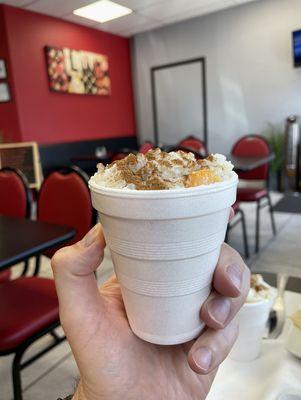 A free treat from the staff: arroz con leche