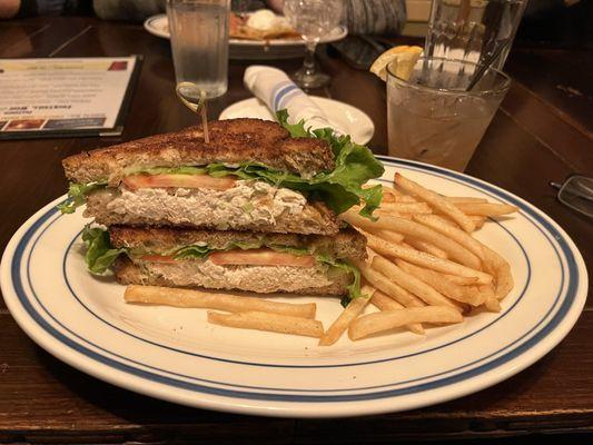 Albacore Tuna Melt with Fries