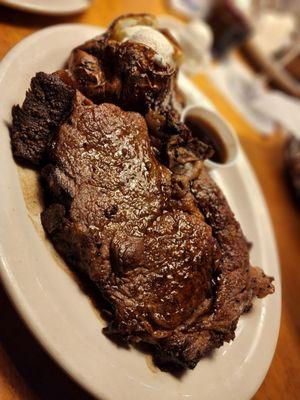 Prime Rib seared and seasoned... this was amazing see next picture for the inside..