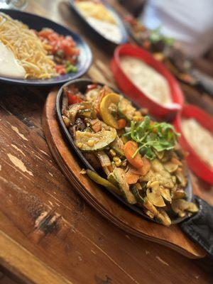 Veggie fajitas