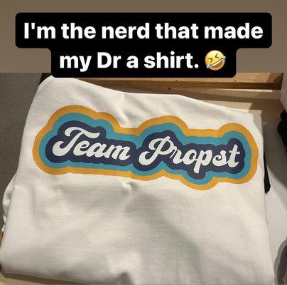 Team Propst shirt