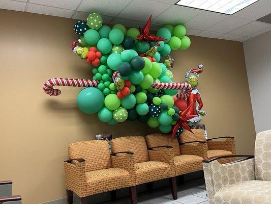 Christmas deco at my Doctor's office