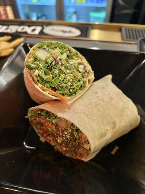 Kale salad wrap