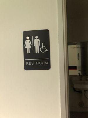 Gender neutral restrooms...huge plus