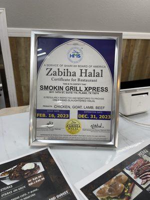 Their meat is Zabiha halal