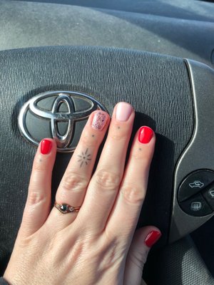 Valentine's Day nails by Dawn K