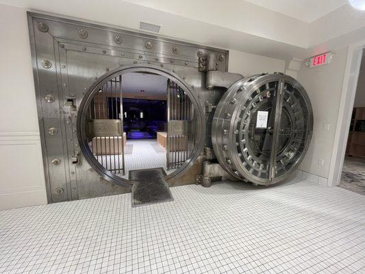 Sauna in an old bank vault