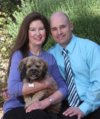 Drs. Cynthia & Richard Westbrook, and Cocoa