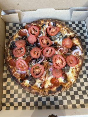 Bar keepers pizza (no mushrooms)