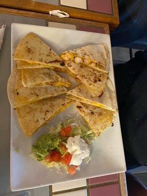 Shrimp quesadilla