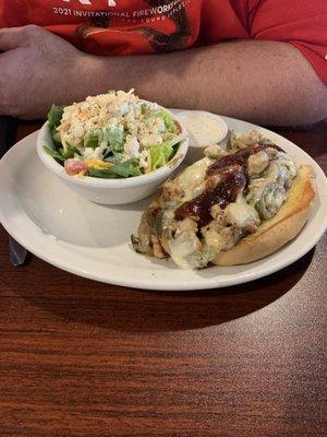 Homemade blue cheese dressing!