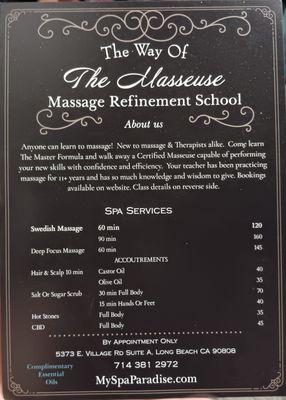 The Way of The Masseuse