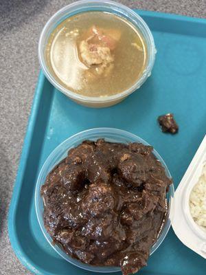 Top: Sabao (soup) Bottom Dinuguan (Dinardaraan)