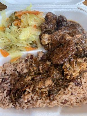 Brown Stew Chicken Lunch