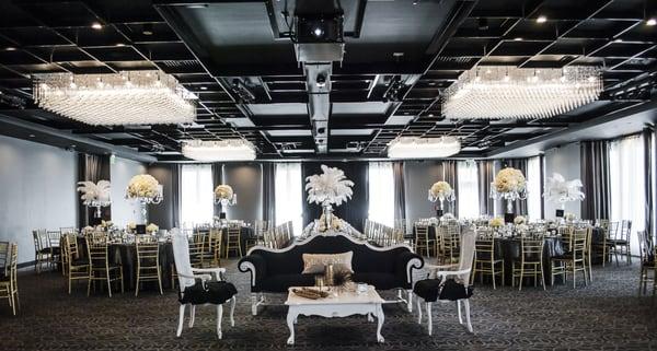 Great Gatsby Themed Wedding in our Black Banquet