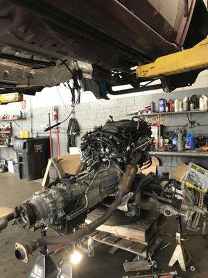 Jeep Grand Cherokee engine replacement.