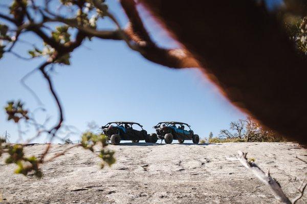 Ride over granite plains on the UTV tours and rentals.