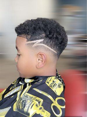 Kids hair designs with skin fade