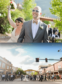 Golden Hotel - Super fun ceremony and Second Line through the town.