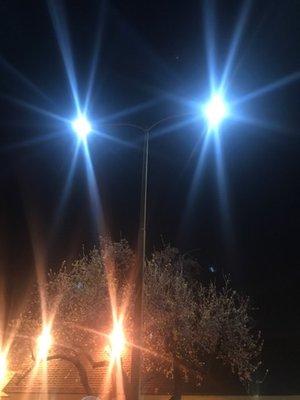 Parking lot lighting services for a Fortune 500 customer.