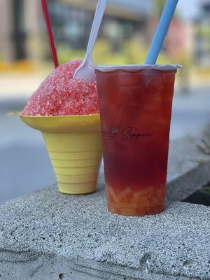 Tropical Mango Tea, shave ice