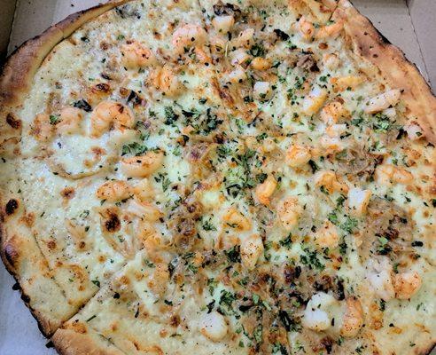 Shrimp pizza