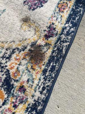 My rug was returned with this stain after a "general cleaning"!!!