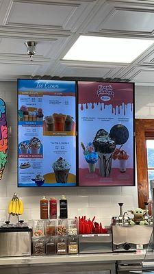 Ice Cream Menu!