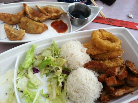 Tempura and katsu chicken